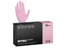 Nitrilové rukavice Espeon COMFORT svetlo ružová - veľ. M