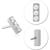 Ozdoba s cryštálmi push-in