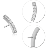 Ozdoba s cryštálmi push-in