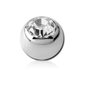 Titanová gulička 1.2/3.0 crystal - sterilný obal