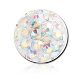 Guľôčka 1.2/2.5 crystal aurore boreale diamond