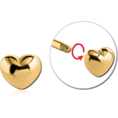 Pozlátené srdiečko 1.6